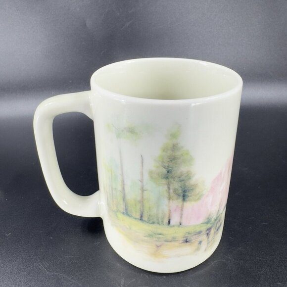 Otagiri Steam Engine Train Ceramic Mug Cup 8oz Japan Stoneware Sunrise Pub VTG - Picture 12 of 12